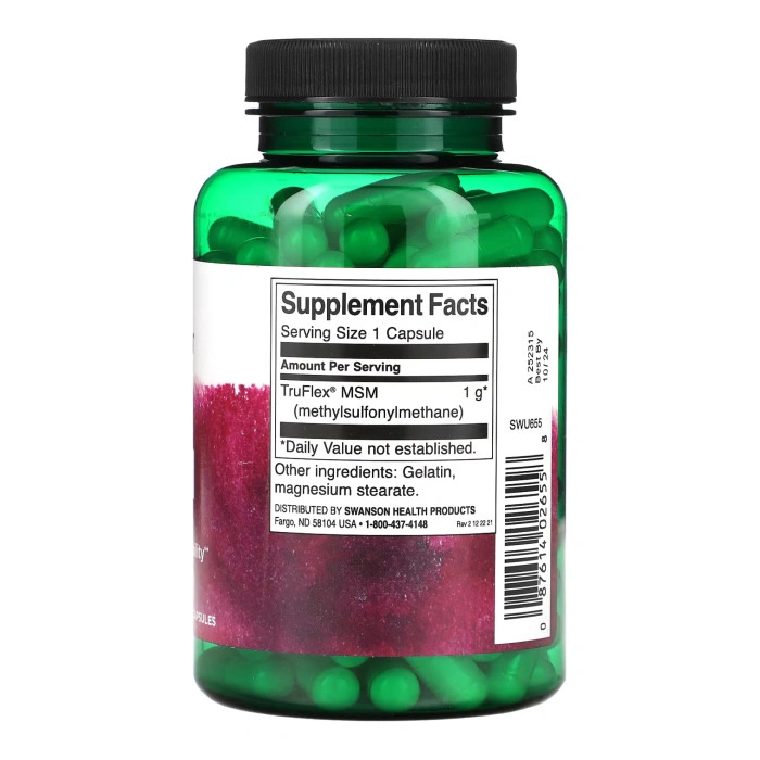 MSM 1000mg - 120 caps — офіційна ціна та характеристики