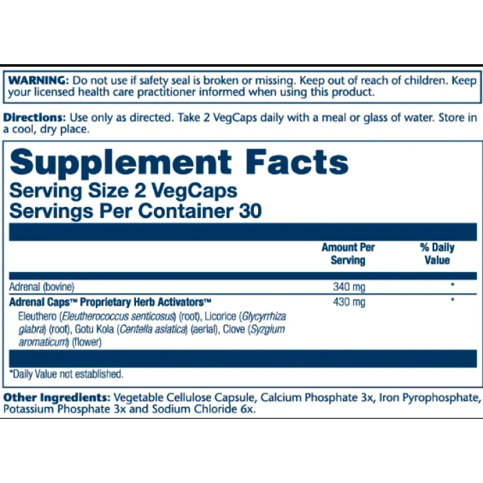 Adrenal 170mg - 60 vcaps — офіційна ціна та характеристики