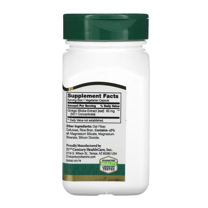 Ginkgo Biloba Extract - 60 vcaps — офіційна ціна та характеристики
