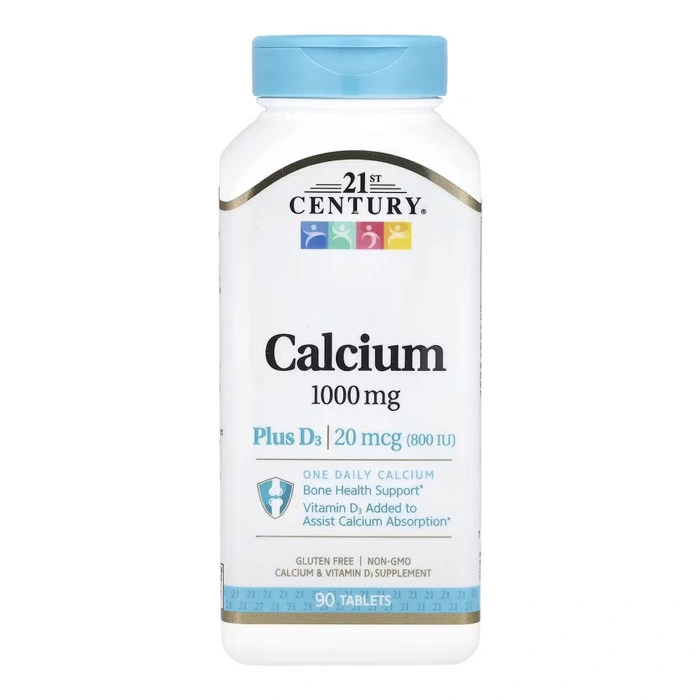 Calcium 1000 mg + D3 - 90 tabs — офіційна ціна та характеристики