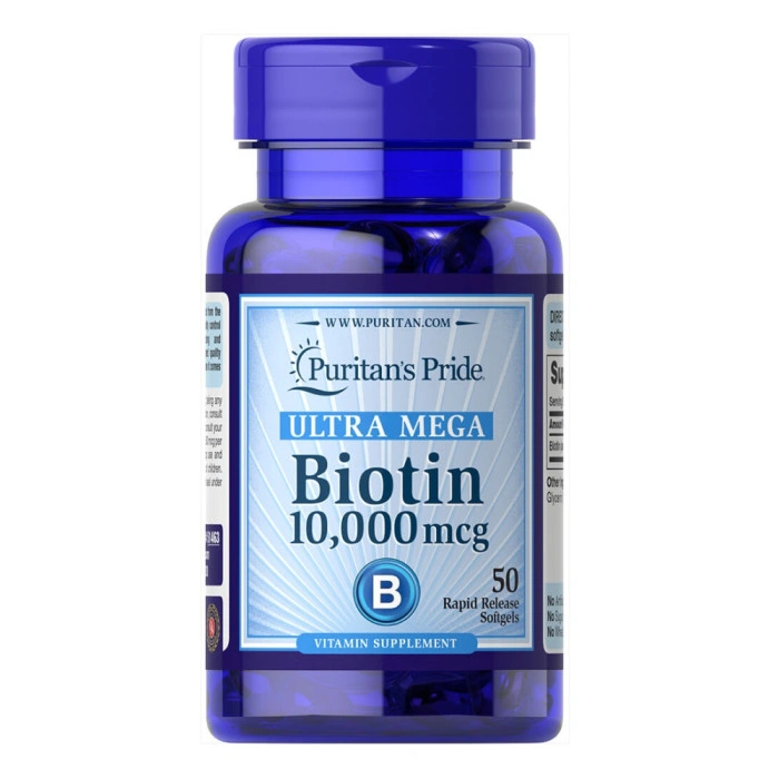 Biotin 10000mcg - 50caps — офіційна ціна та характеристики